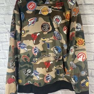 NBA Camouflage Hoodie with NBA all Stars Team Logos